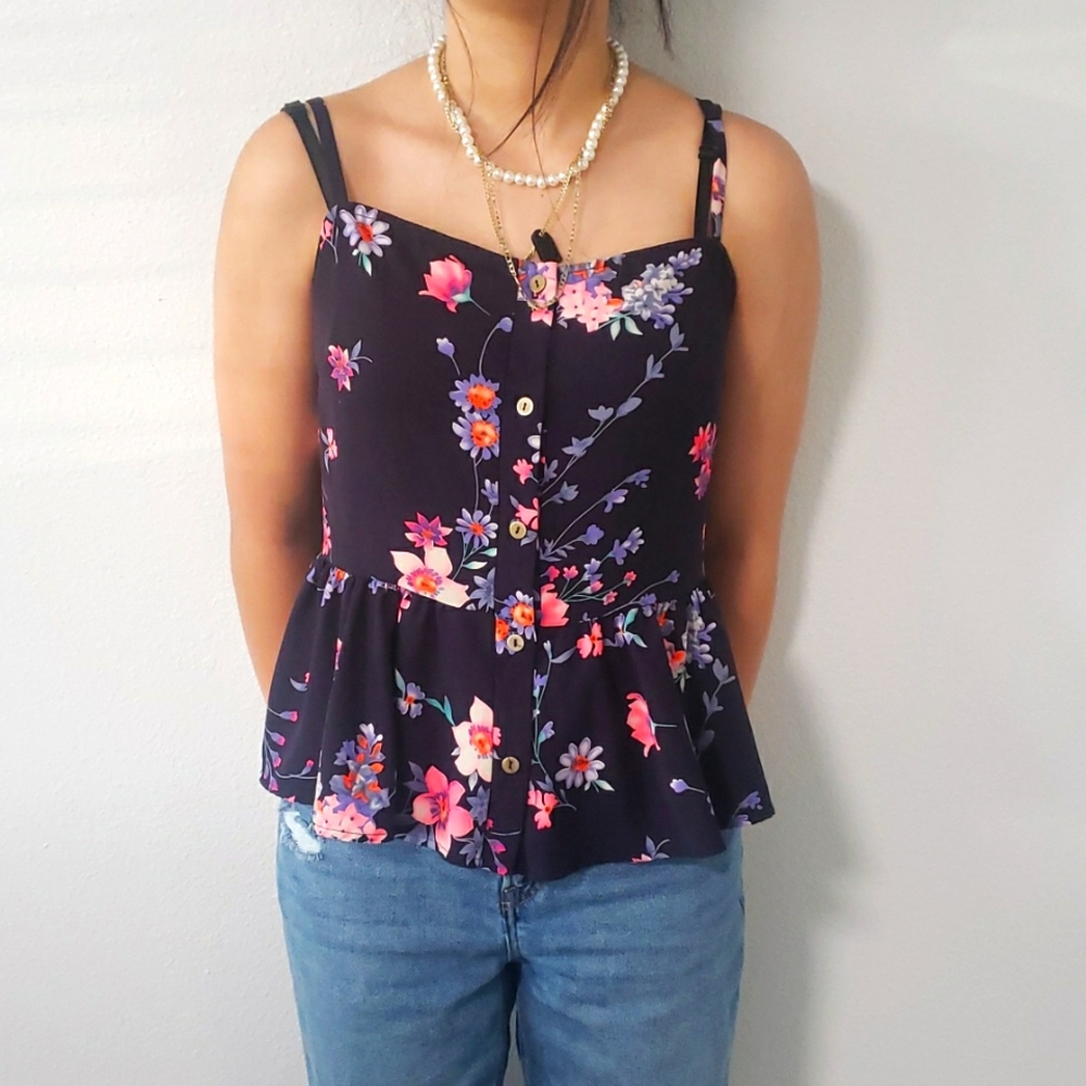 Floral Peplum Top